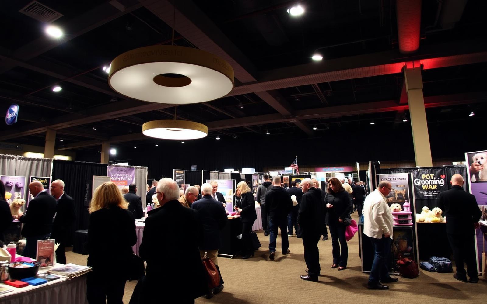 Exhibition hall with trade stands during the 2025 edition